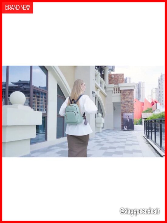 Water-Resistant Nylon Mini Backpack Purse for Women, Travel Daypack with Tablet main image 5